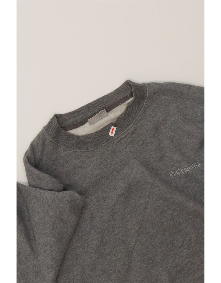COLUMBIA Mens Sweatshirt Jumper Large Grey Cotton Vintage Columbia and Second-Hand Columbia from Messina Hembry 