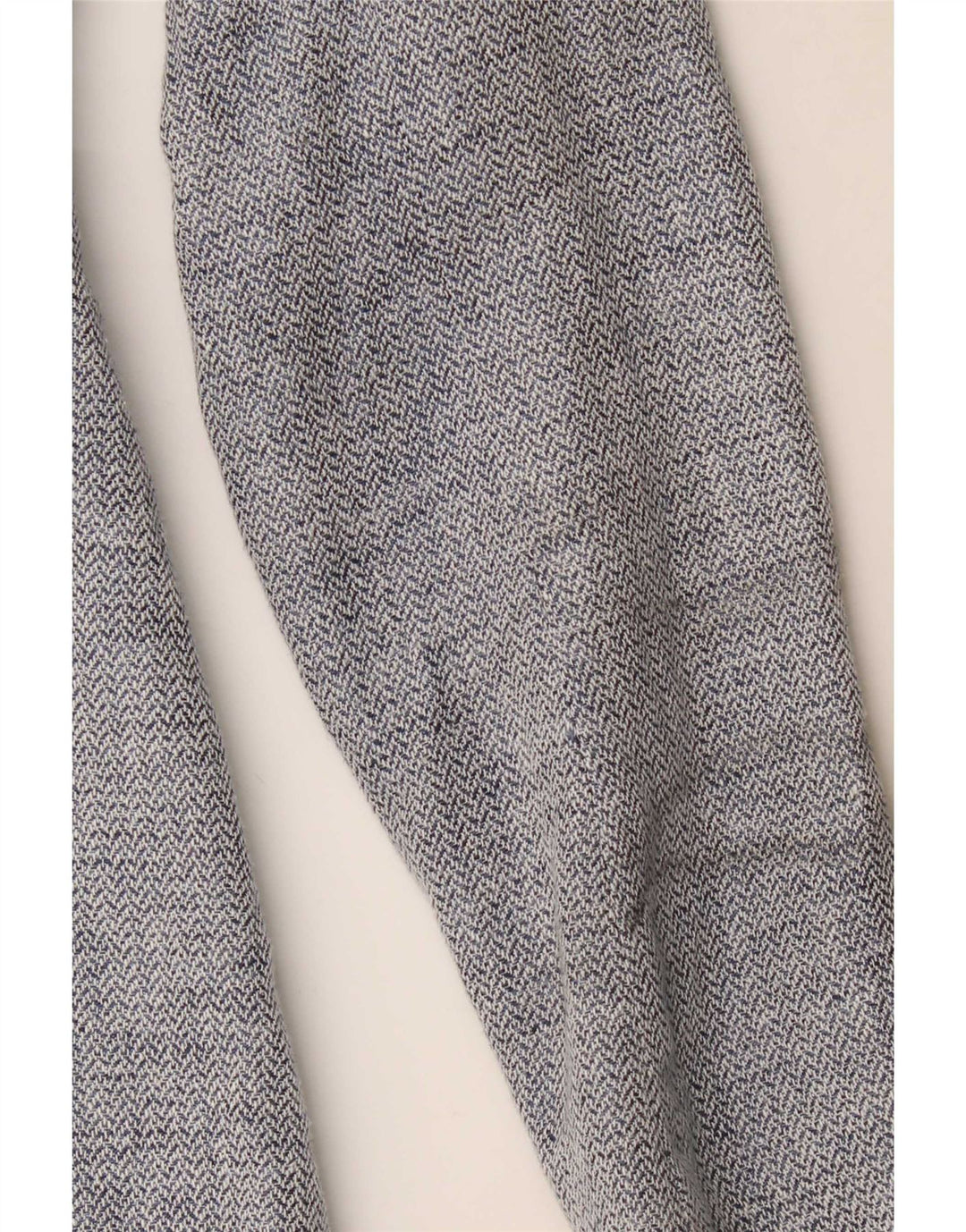 Zara Veste blazer longue pour femme UK 4 XS Bleu Chevron Moderne