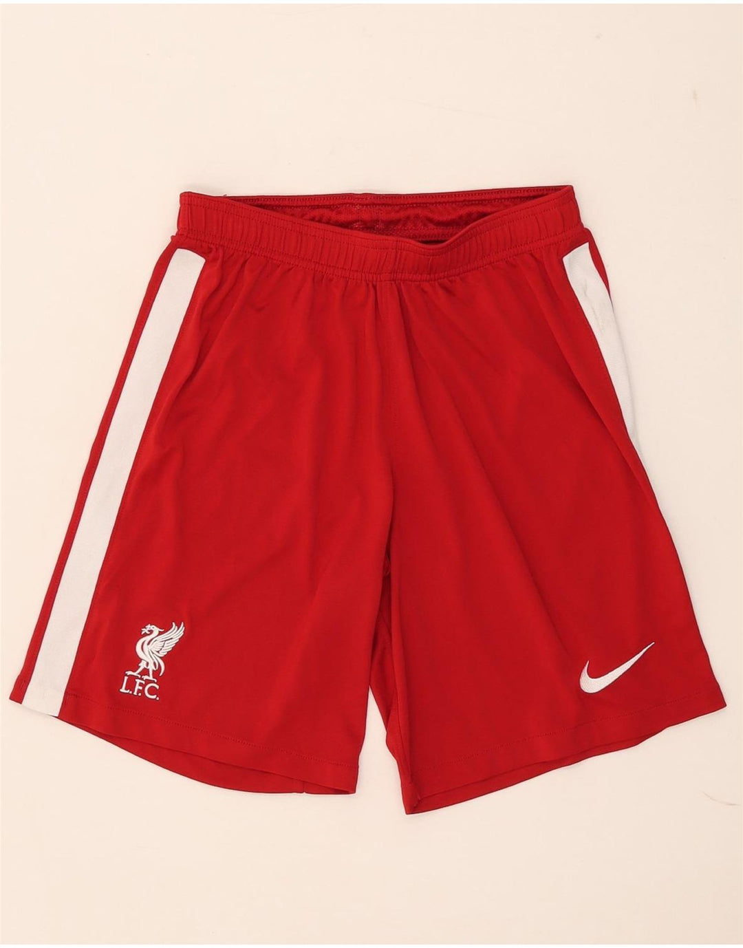 Nike Short de sport Liverpool pour homme en polyester color block rouge moyen