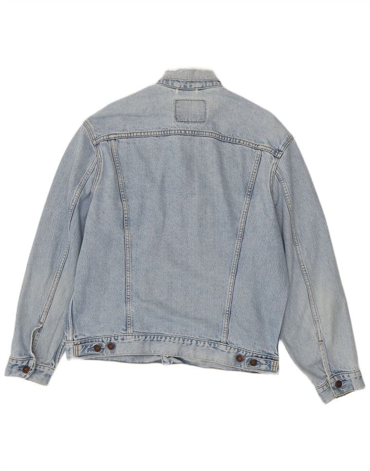 Levi's Veste en jean pour homme UK 40 Large Bleu Coton