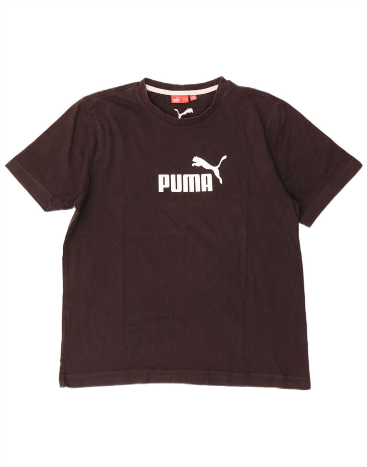 Puma T-shirt graphique pour homme, grand, en coton, marron