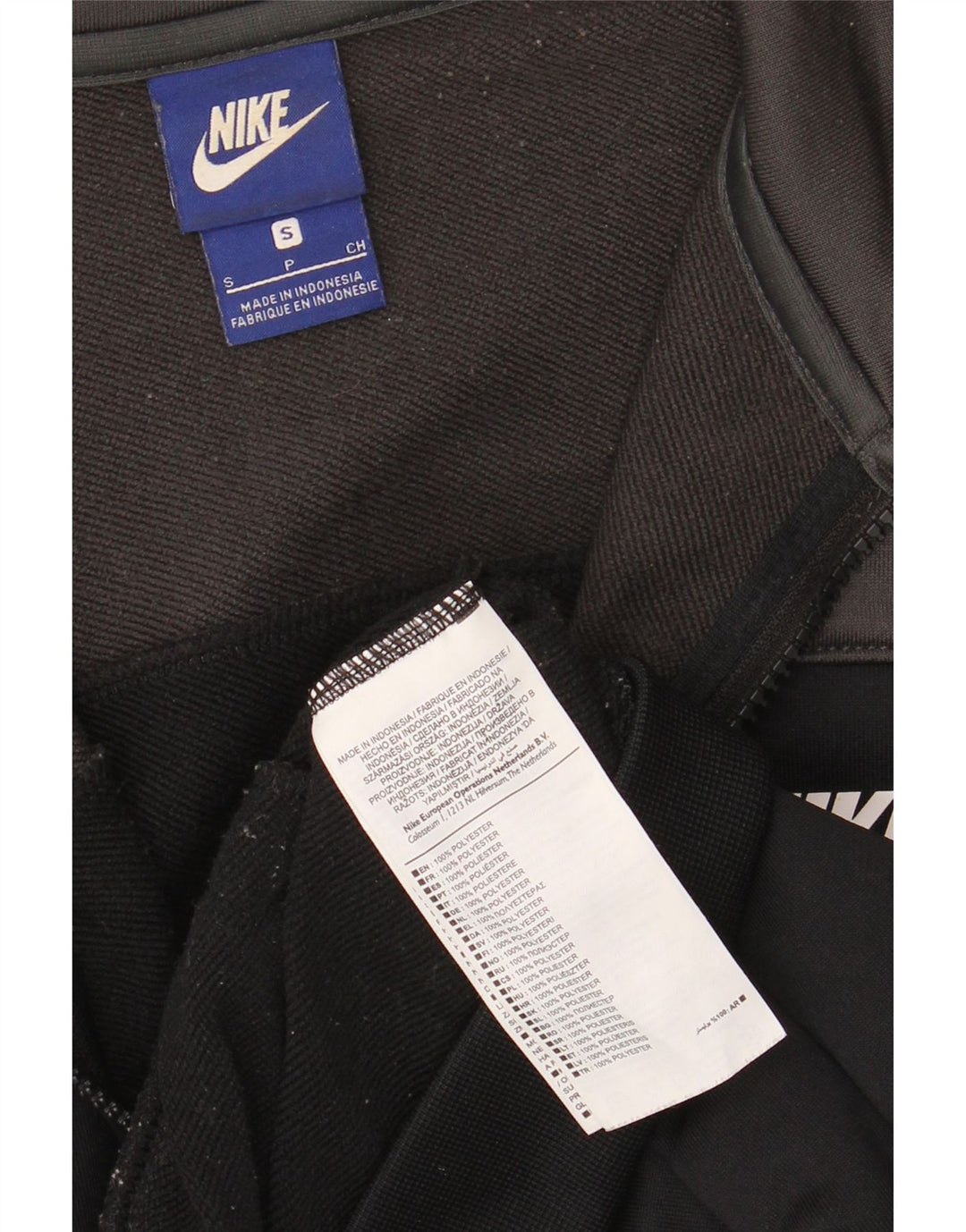Nike Veste de survêtement pour homme Taille S en polyester color block noir