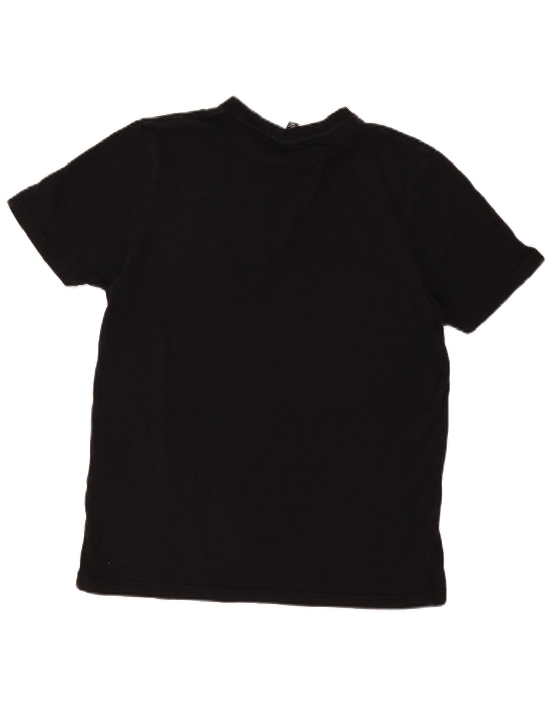 Ellesse Hommes Slim Fit T-Shirt Top Large Noir Coton