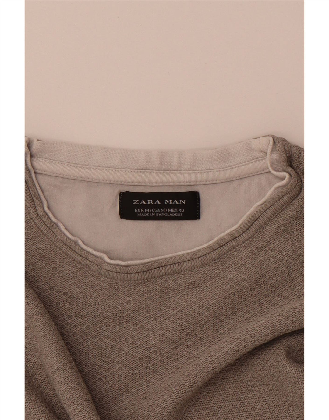 ZARA T-Shirt Homme Gris Moyen