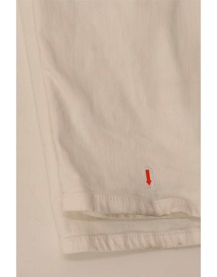 Marks & Spencer Jean droit régulier pour femme UK 20 2XL W40 L29 Blanc