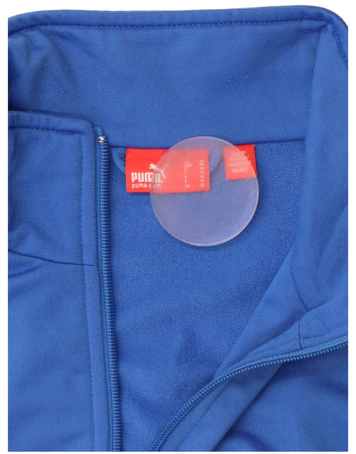PUMA Veste de Survêtement Homme Bleu Moyen Polyester Colorblock