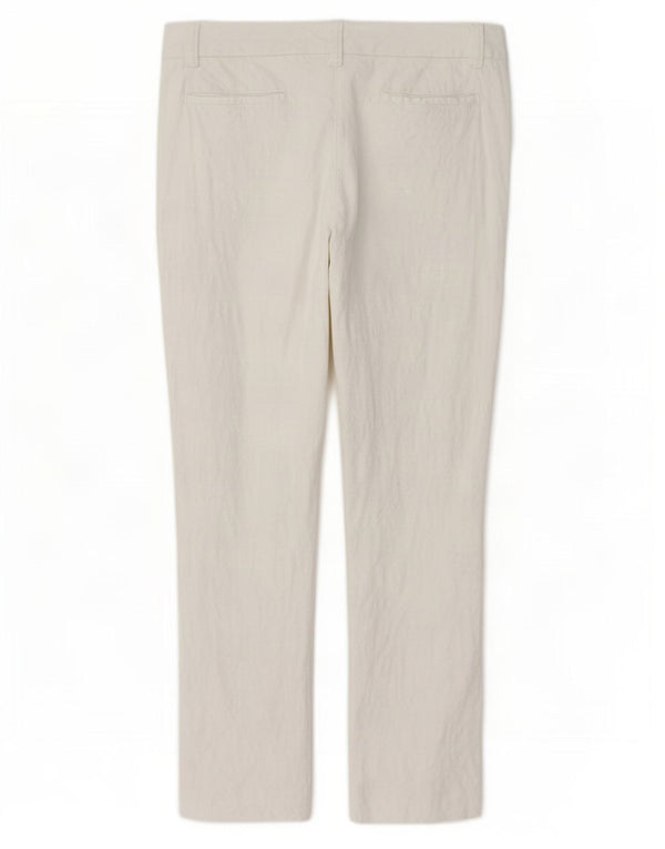 Moschino Pantalon Chino Slim Femme UK 14 Large W34 L27 Coton Blanc