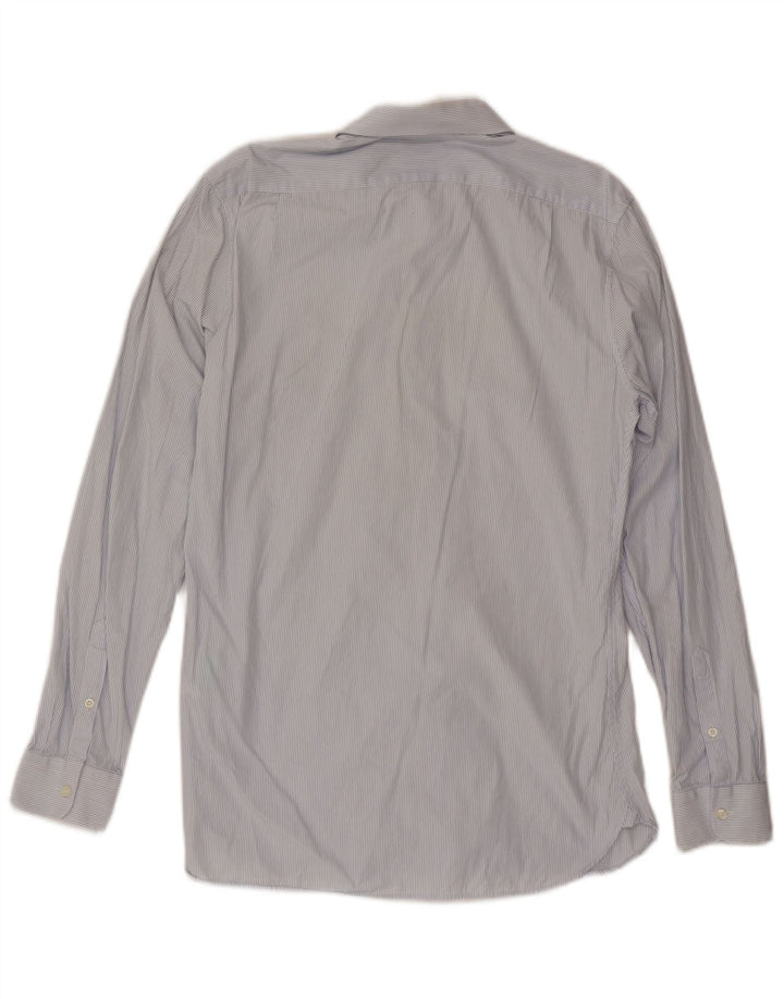 Reiss Chemise Slim Fit Homme Bleu Moyen Rayé Coton