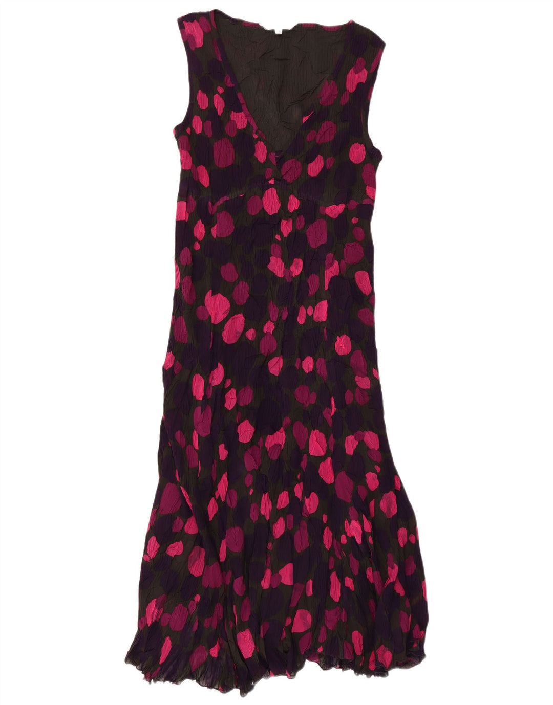 EAST Robe longue sans manches pour femme UK 44 Medium Multicolore à pois