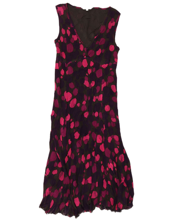 EAST Robe longue sans manches pour femme UK 44 Medium Multicolore à pois