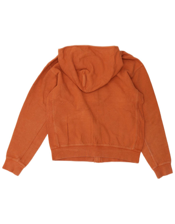 Calvin Klein Pull à capuche zippé fille 15-16 ans Orange Coton