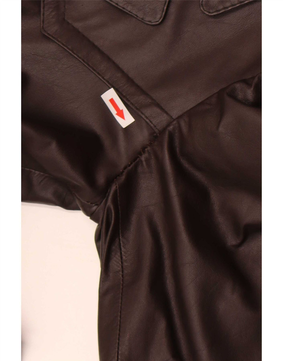 Anfor Manteau en cuir à double boutonnage pour homme IT 48 Marron moyen