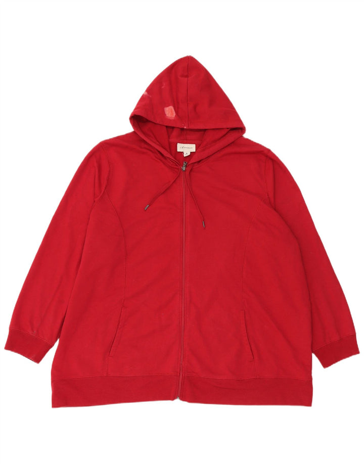 Marks & Spencer Pull à capuche zippé autographe pour homme XL Rouge Polyester