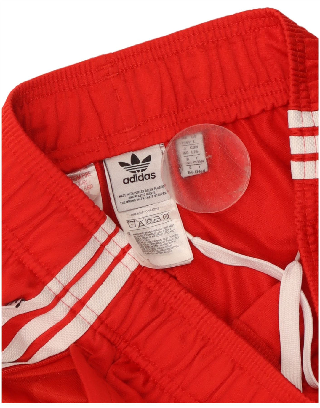 Adidas Pantalon de Survêtement Garçon Joggers 13-14 ans Rouge Polyester