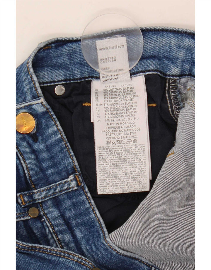 Diesel Femme Sandy Regular Slim Jean Droit W28 L29 Bleu Coton