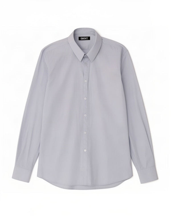 Dkny Chemise Homme Taille 16 Grand Coton Bleu