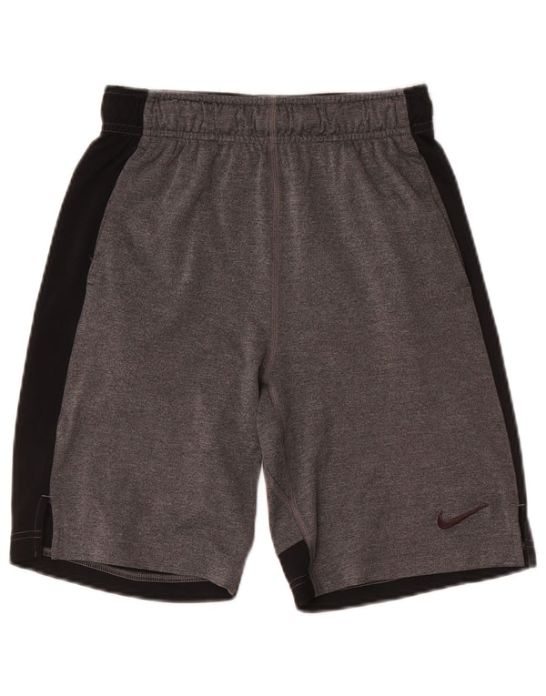 Short de sport Nike Dri Fit pour garçon 11-12 ans Gris moyen colour block