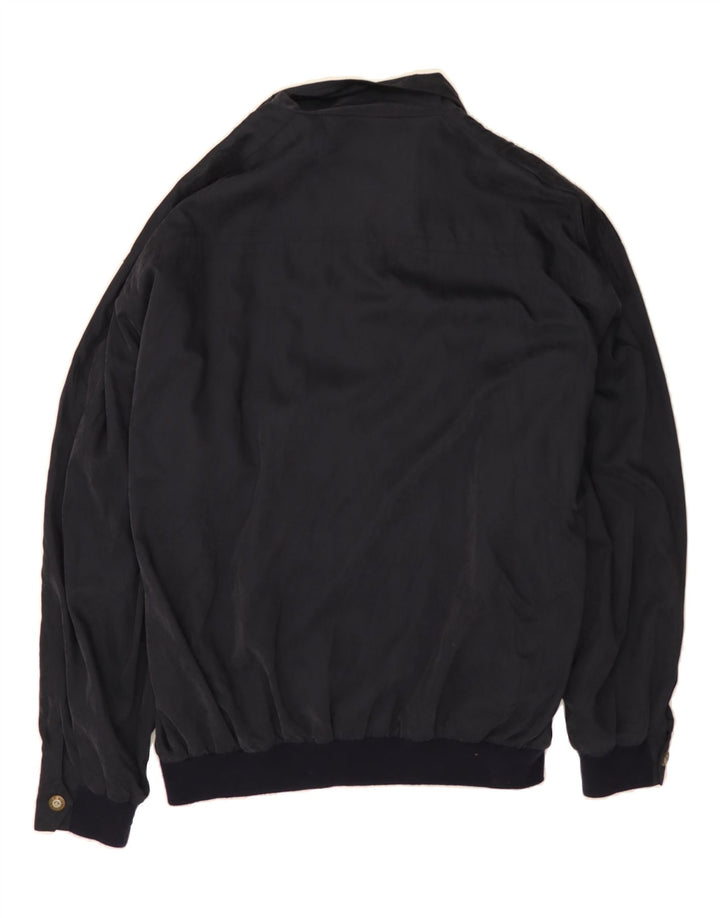 NAVIGARE Mens Bomber Jacket UK 44 2XL Navy Blue Vintage Navigare and Second-Hand Navigare from Messina Hembry 