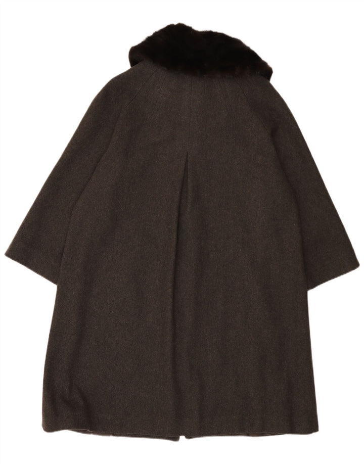Marella Manteau coupe ample pour femme UK 14 Grande laine grise
