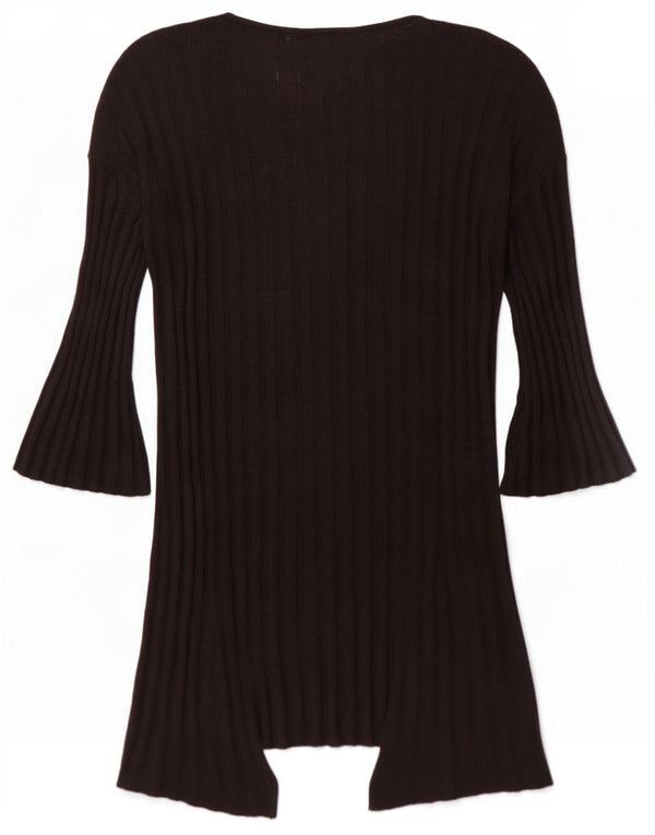 Topshop Pull cardigan ouvert surdimensionné pour femme UK 10 Small Noir
