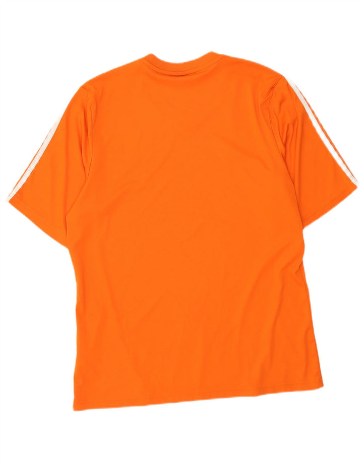 Adidas Hommes Climalite T-Shirt Haut Large Orange Polyester