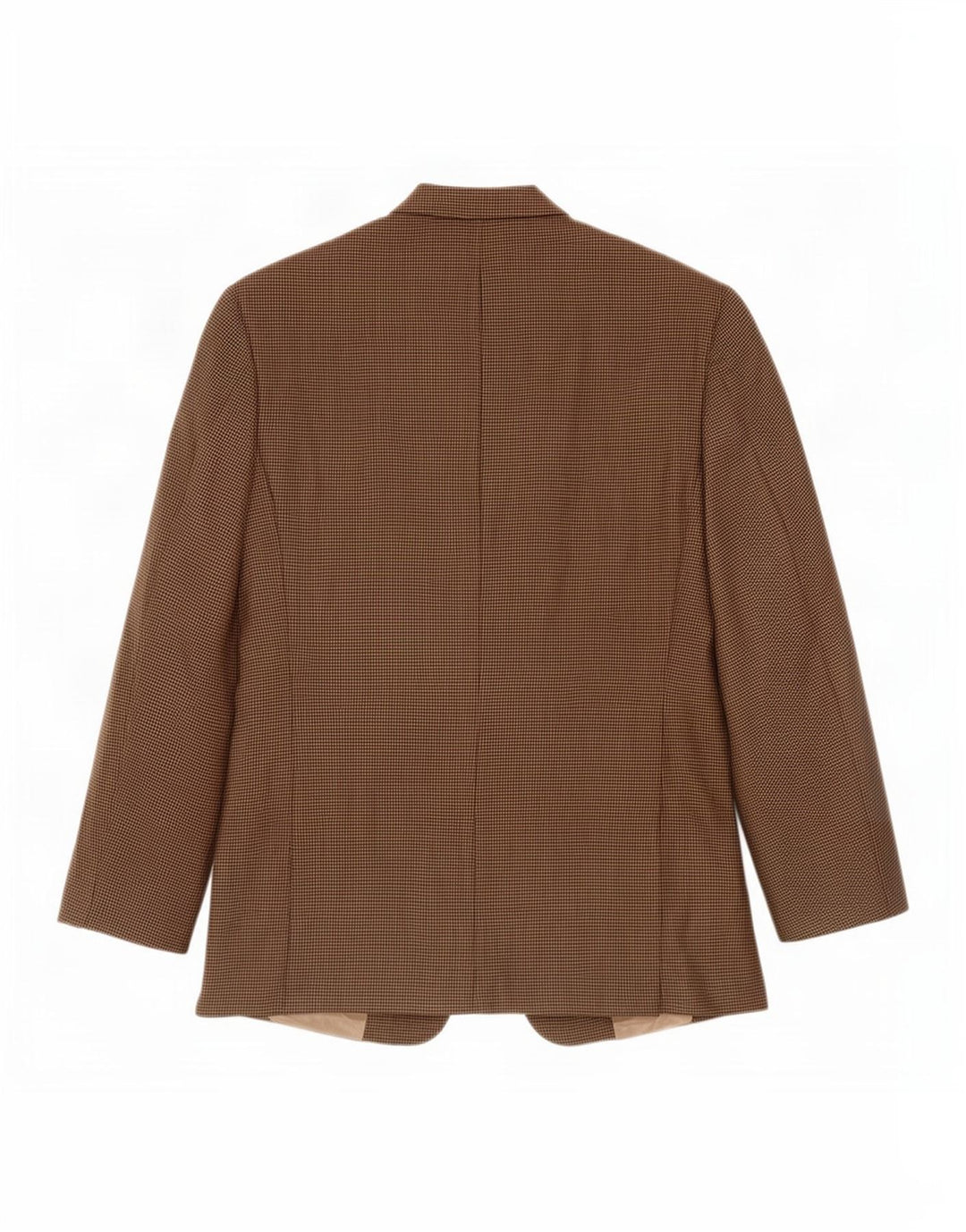 Burberry Veste blazer à 2 boutons pour homme UK 44 en laine pied-de-poule marron