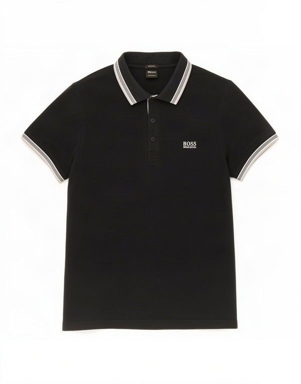 Hugo Boss Homme Regular Fit Polo Grand Noir Coton