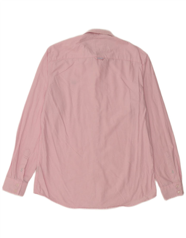CREW CLOTHING Chemise Slim Fit Homme Rose Moyen Coton