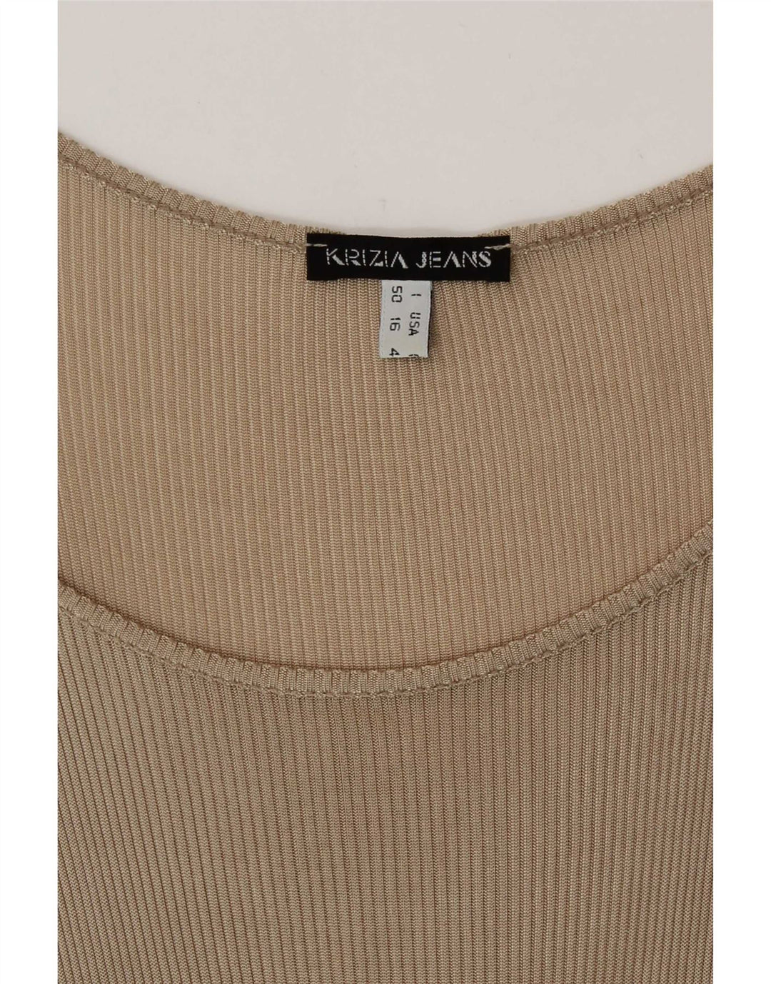 Krizia Débardeur Femme UK 20 2XL Beige