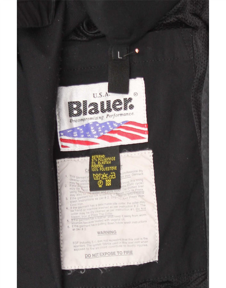 Blauer Veste de pluie pour femme UK 14 Large Noir Polyamide