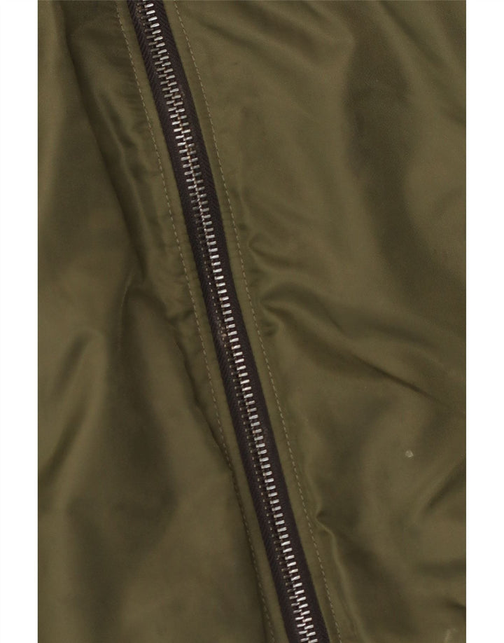 Superdry Veste Bomber Militaire Homme UK 38 Medium Kaki Nylon