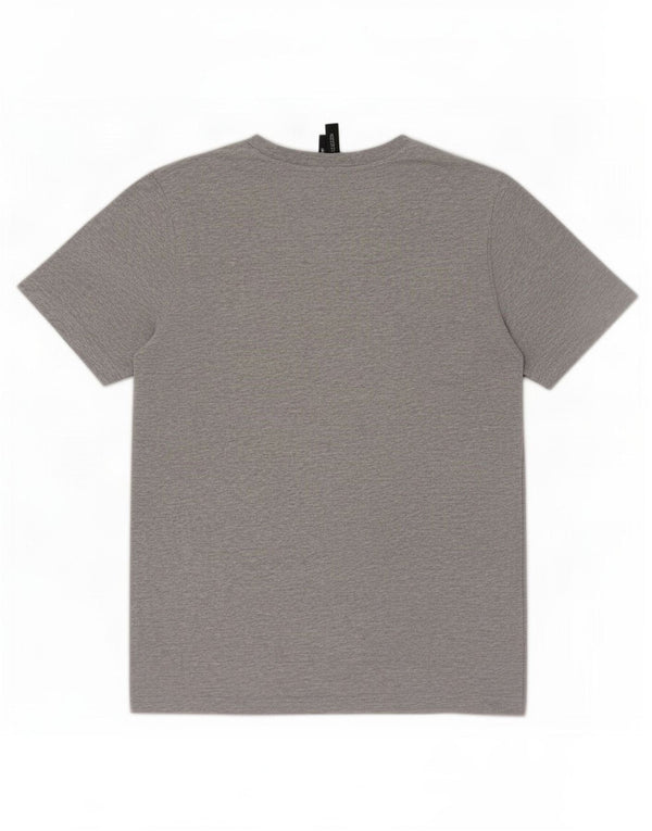 Adidas T-Shirt Graphique Homme Gris Moyen Coton