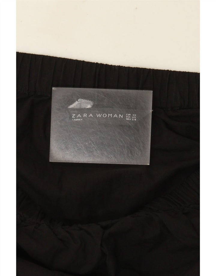 Zara Haut surdimensionné à épaules dénudées pour femme UK 6 XS Noir