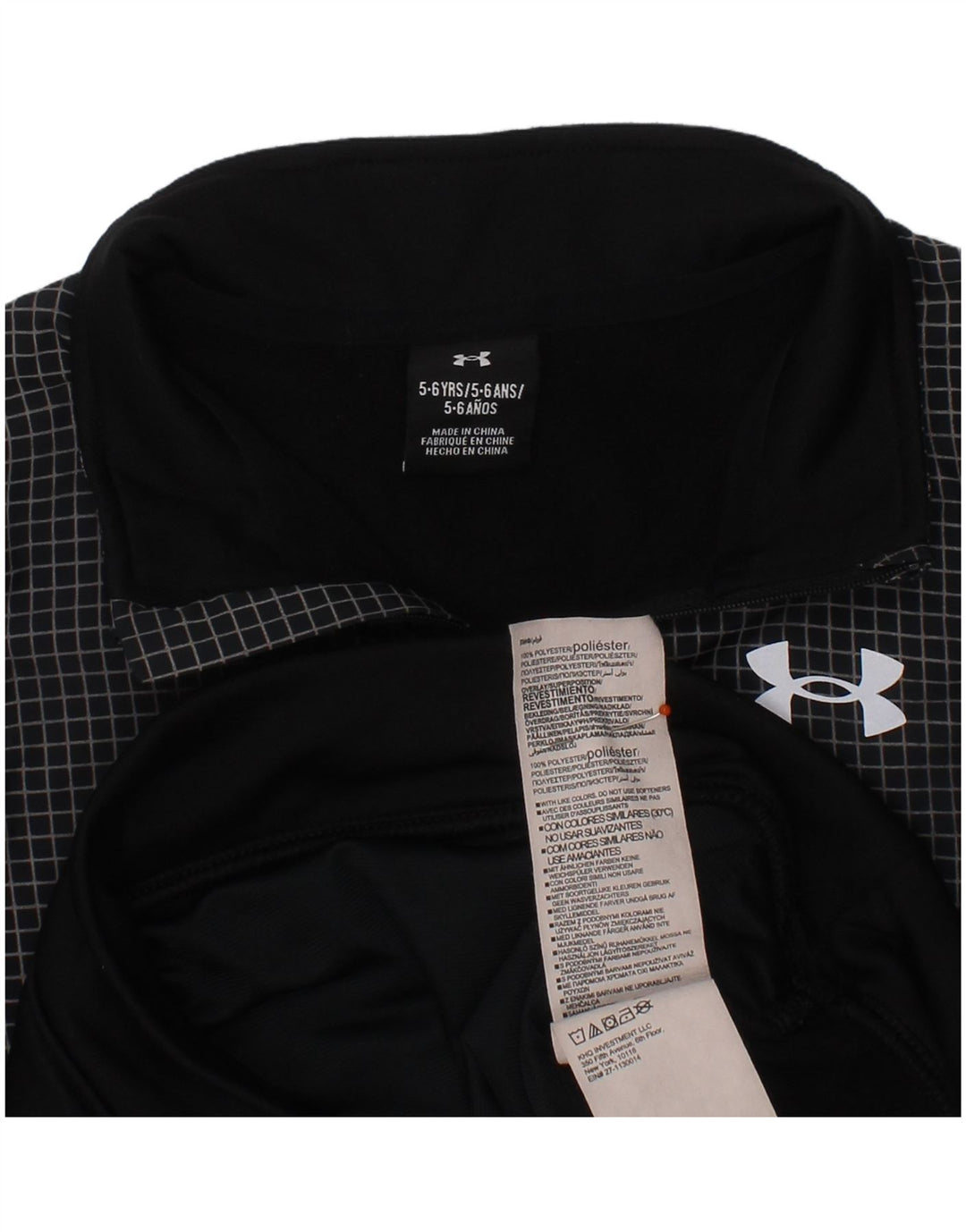 Under Armour Haut de Survêtement Graphic Pullover Garçon 5-6 ans Noir Polyester