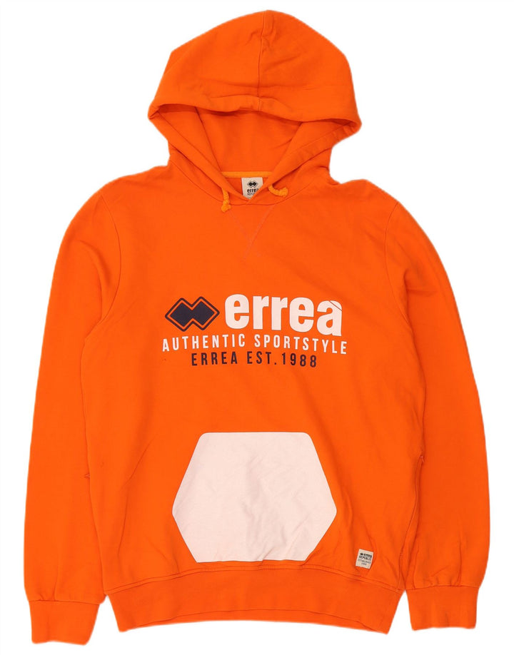 ERREA Pull à capuche graphique pour homme XL Orange Colourblock