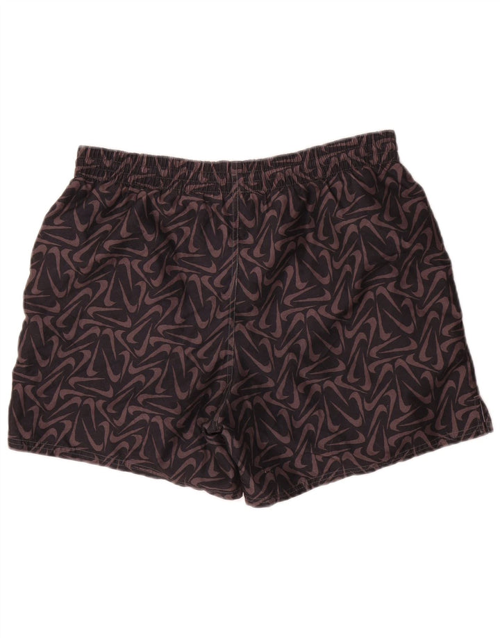Nike Short de sport graphique pour homme Noir moyen Polyester