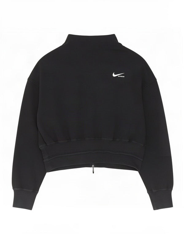 Nike Sweat-shirt pour femme UK 14 en coton noir moyen