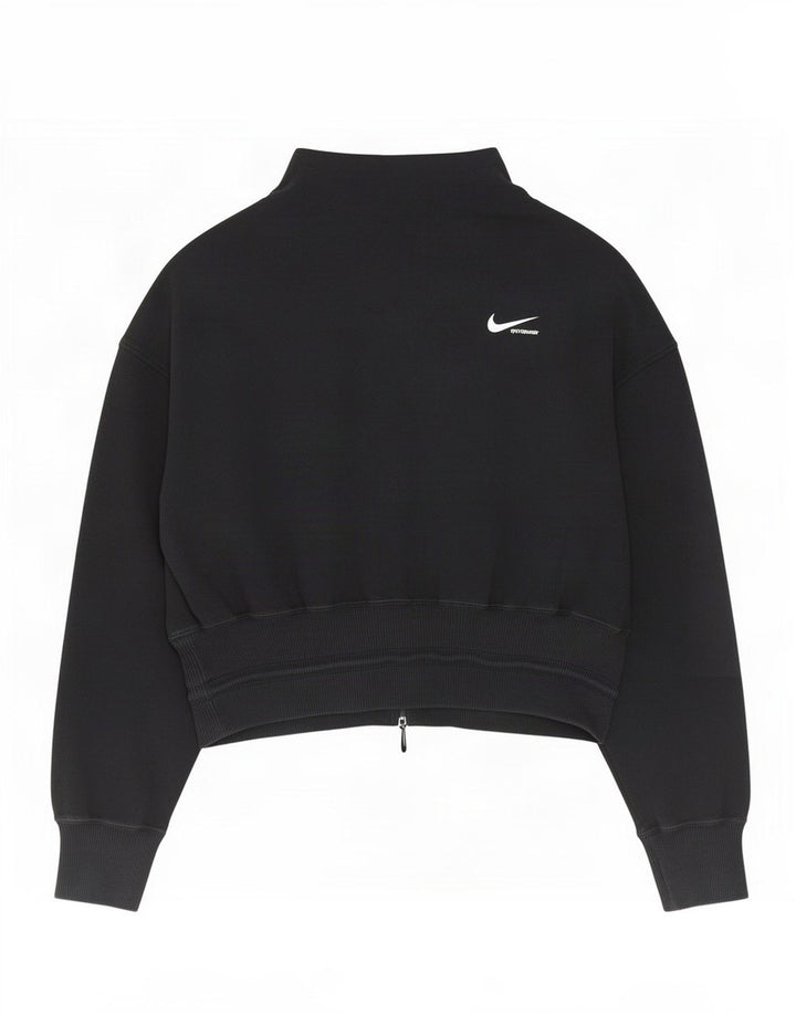 Nike Sweat-shirt pour femme UK 14 en coton noir moyen