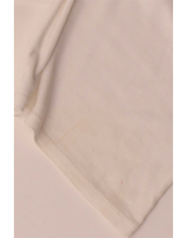 Massimo Dutti T-shirt pour femme UK 14 Large Blanc Colorblock
