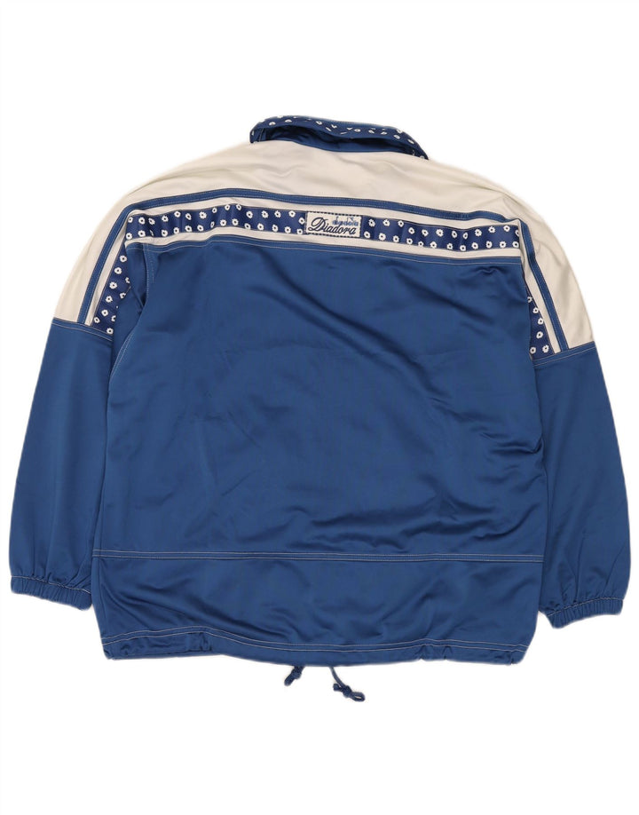 DIADORA Veste de survêtement surdimensionnée pour femme UK 12 Bleu moyen floral