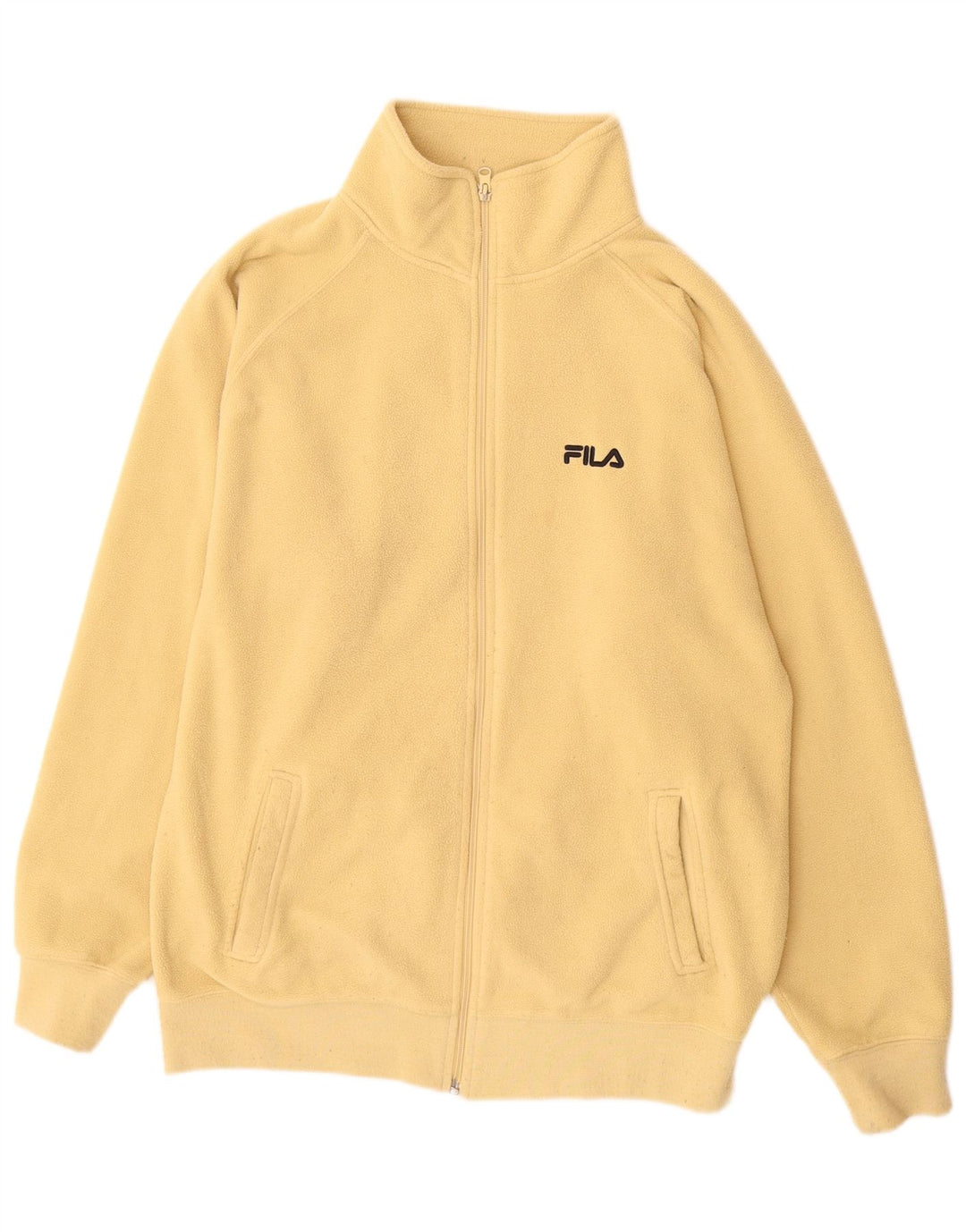 Fila Veste polaire homme UK 38 Polyester jaune moyen
