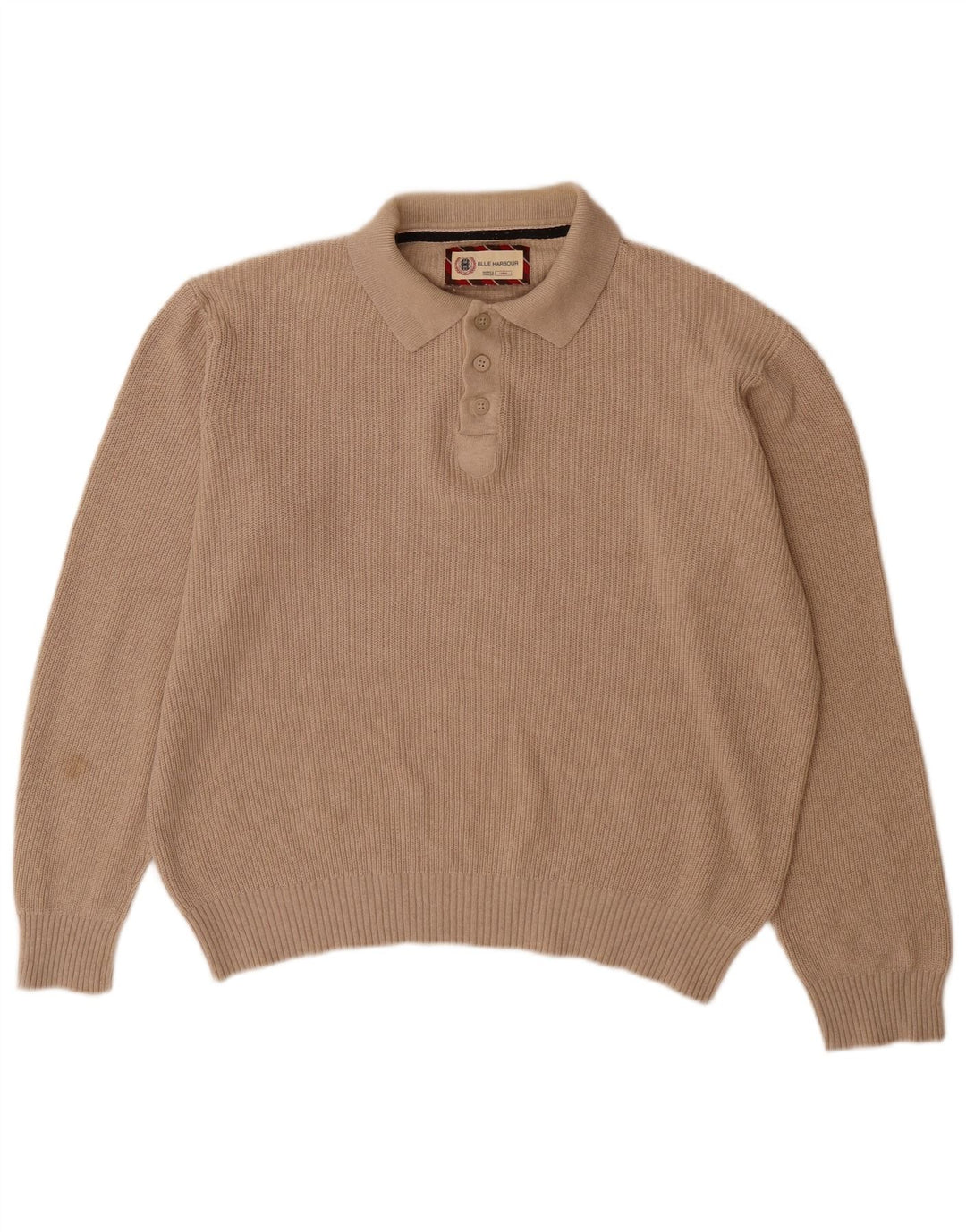 Marks & Spencer Pull à col polo Blue Harbour pour homme, grand beige