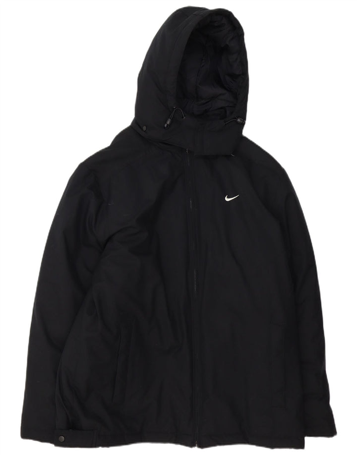 Nike Veste coupe-vent à capuche pour homme UK 38 Noir moyen