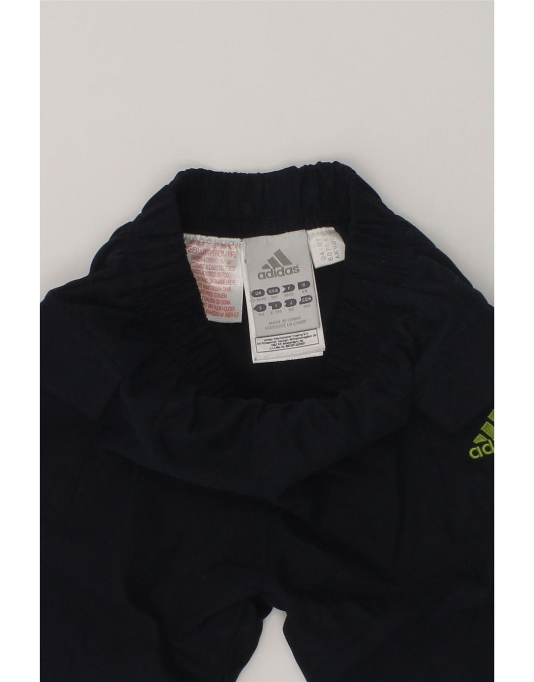 ADIDAS Baby Boys Sport Shorts 3-6 Months Navy Blue Polyester | Vintage Adidas | Thrift | Second-Hand Adidas | Used Clothing | Messina Hembry 