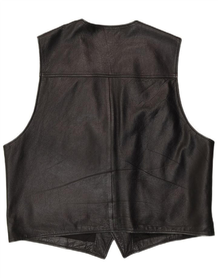 C&A Gilet en cuir pour homme XL Cuir noir