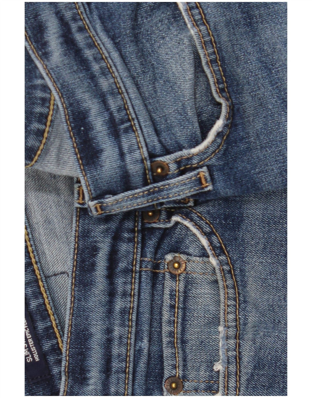 Hollister Jean Slim Homme W30 L30 Bleu Coton
