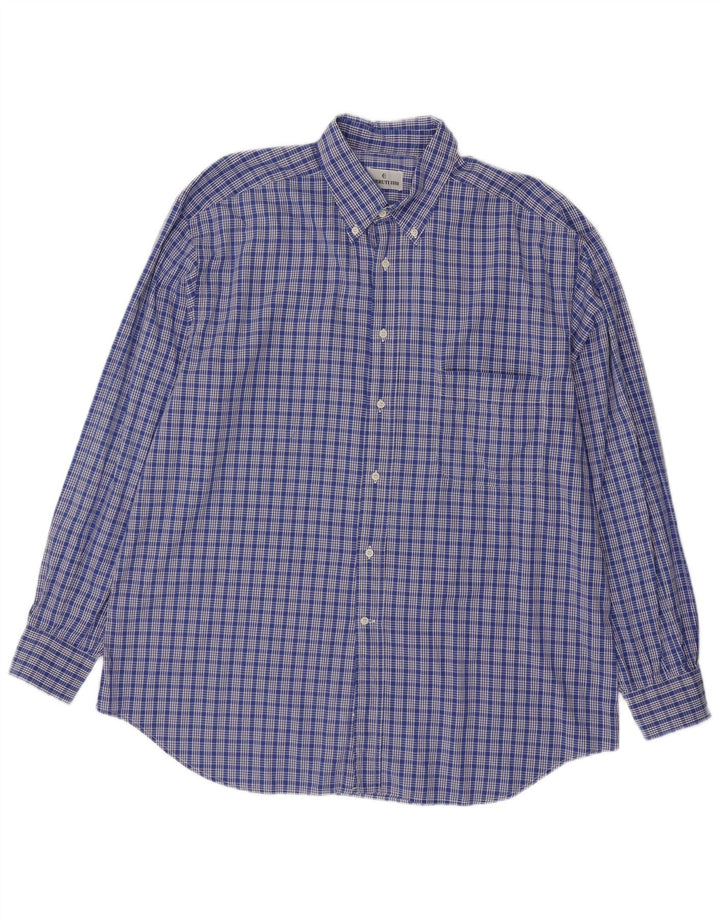 Cerruti 1881 Chemise Homme XL Bleu Carreaux