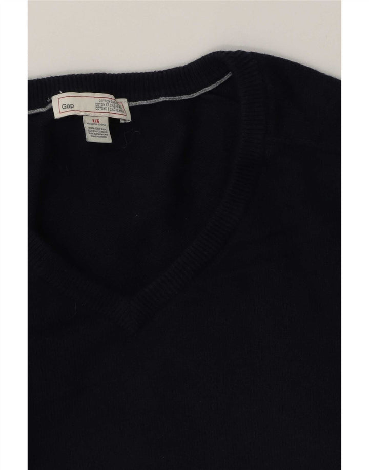 Gap Pull Col V Homme Grand Bleu Marine Coton