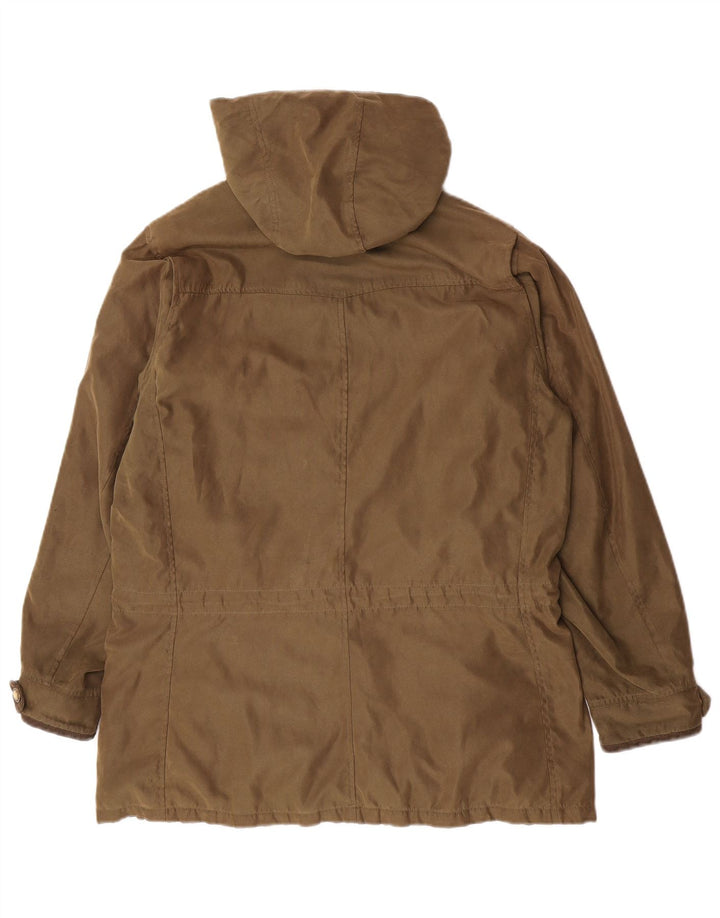 Musto Veste Parka À Capuche Zippée Femme UK 16 Grand Kaki Polyester Classique