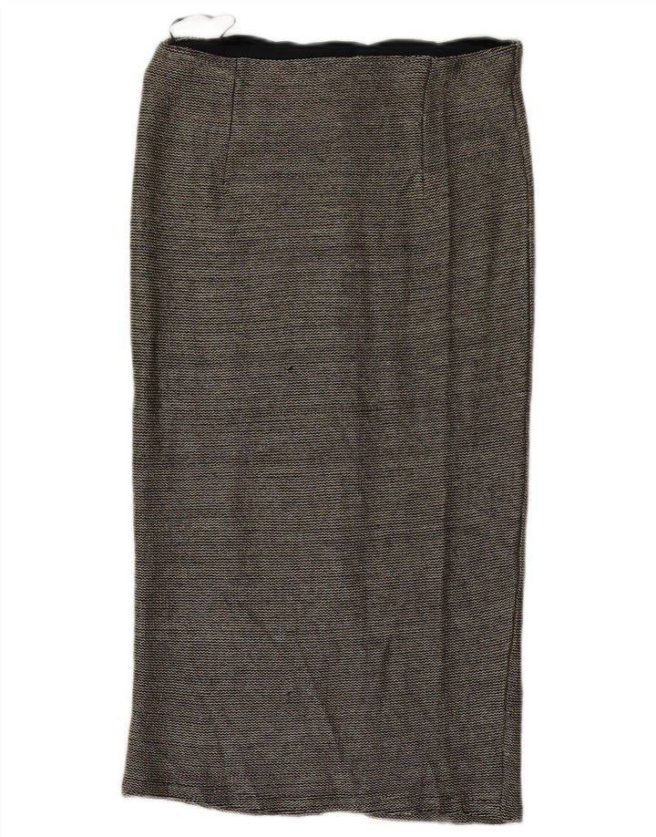 Topshop Jupe mi-longue pour femme UK 12 Medium W32 Noir Polyester